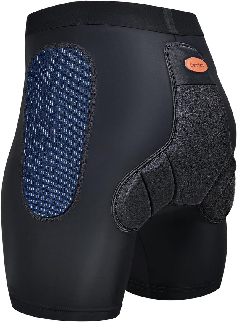 BenKen 3D Hip Protection Eva Butt Pads Protective Padded Shorts for HIPS Tailbone & Butt, Padded Shorts for Skiing Skating Snowboarding Skateboarding - Image 1